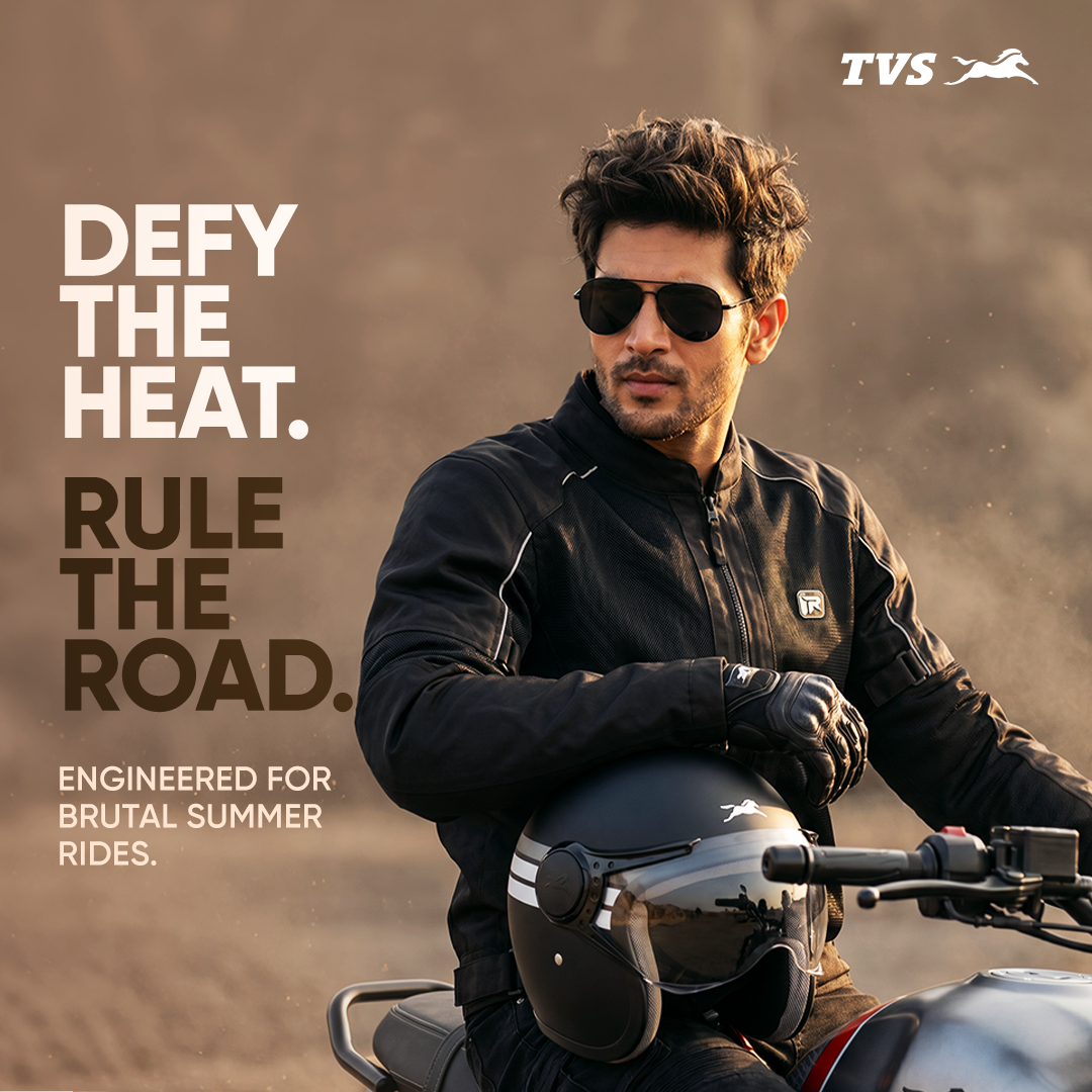 TVS Ronin Edition Mesh Riding Jacket for Men | 1.6 Kg Bike Riding Jacket with CE Level 2 Lightweight Back, Sholuder and Elbow Armours, 600D Protection, Lightweight Summer Motorcycle Jacket for Touring, City Riding, Biker Gear for Men